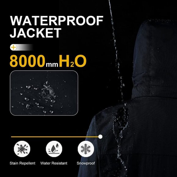Cadai Women's Heated Jacket with Battery Waterproof‎ - Picture 10 of 12